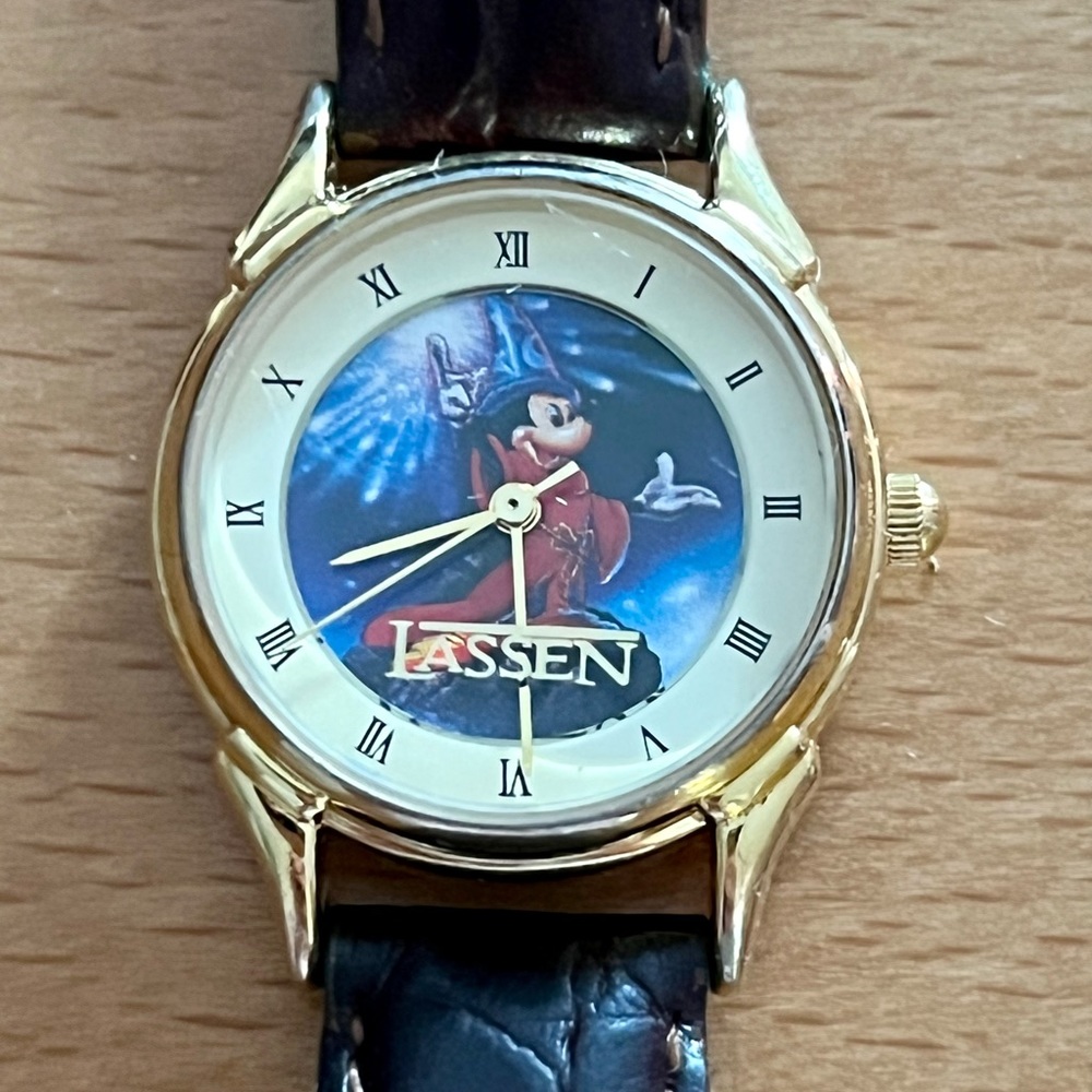 Vintage Lassen Disney Time Sorcerer Mickey Watch Roman Numerals - Picture 5 of 7